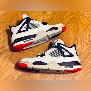 Air Jordan 4 Retro Flight Nostalgia Pale Citron MENS 308497-116 Nike